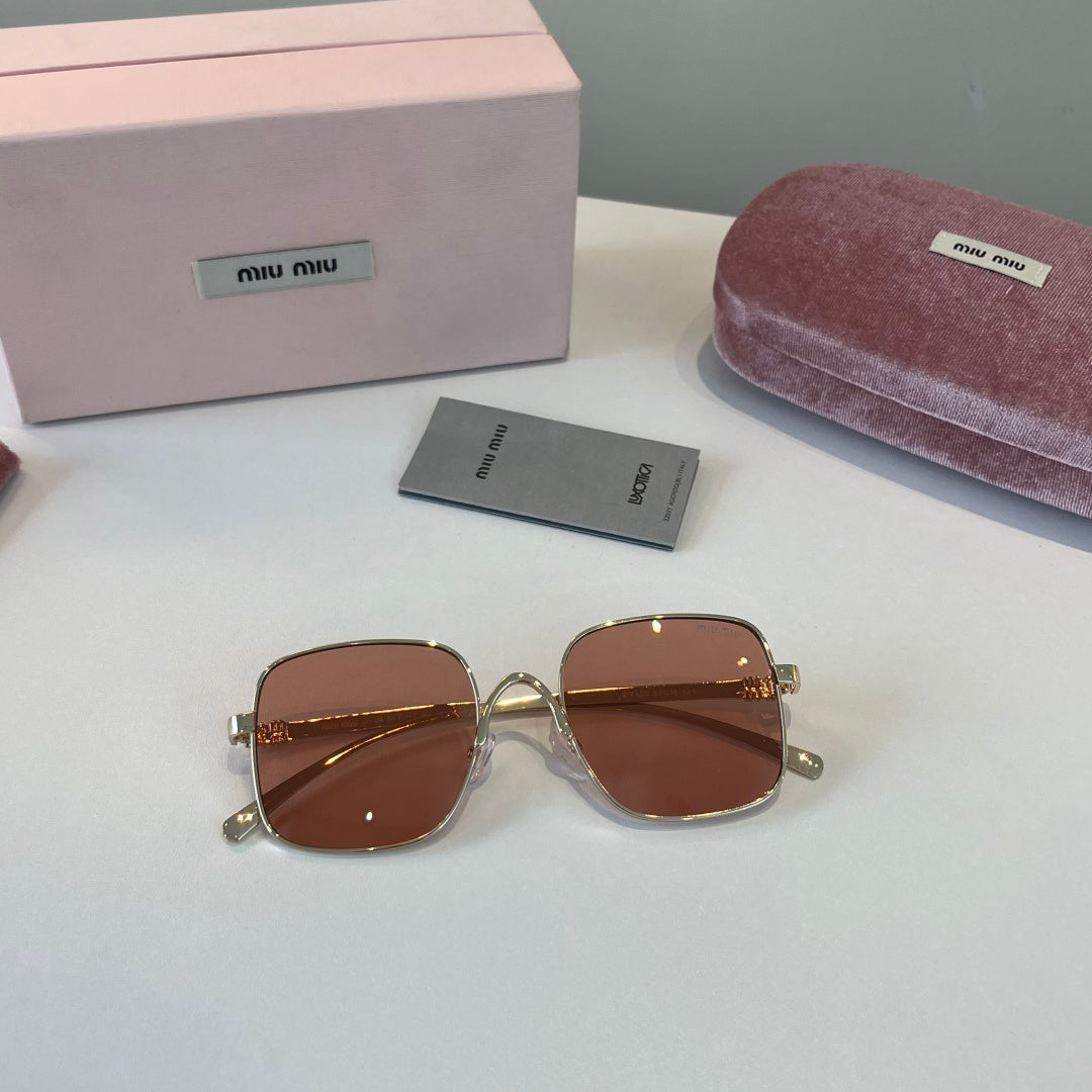 Miu Miu Metal Fashion Red Lens Sunglasses for Men & Women - 399226 - detail image 5