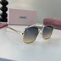 Miu Miu Metal Fashion Silver Lens Sunglasses for Men & Women - 358717