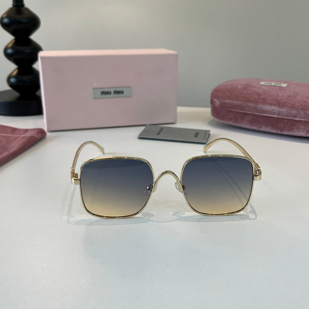 Miu Miu Metal Fashion Silver Lens Sunglasses for Men & Women - 358717 - detail image 2