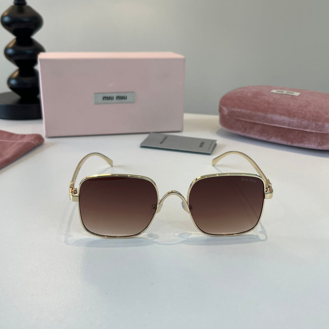Miu Miu Metal Fashion Red Lens Sunglasses for Men & Women - detail image 2