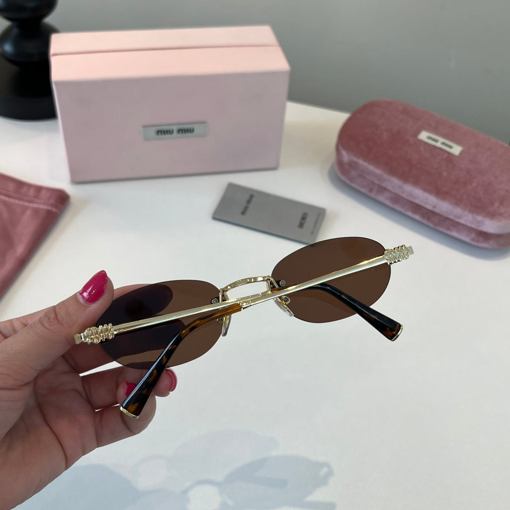 Miu Miu Metal Fashion Brown Lens Sunglasses for Men & Women - 449773 - detail image 7