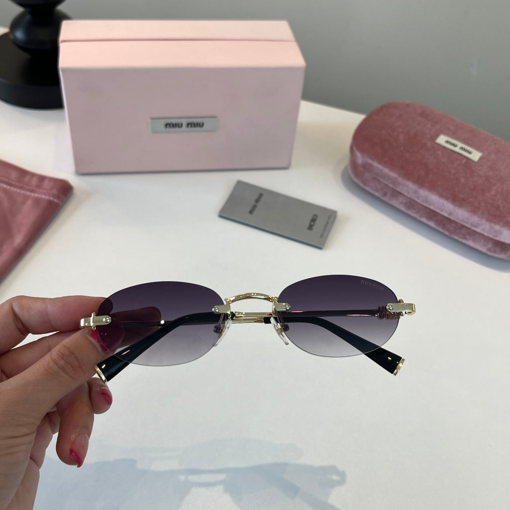 Miu Miu Metal Fashion Silver Lens Sunglasses for Men & Women - 449776 - detail image 5