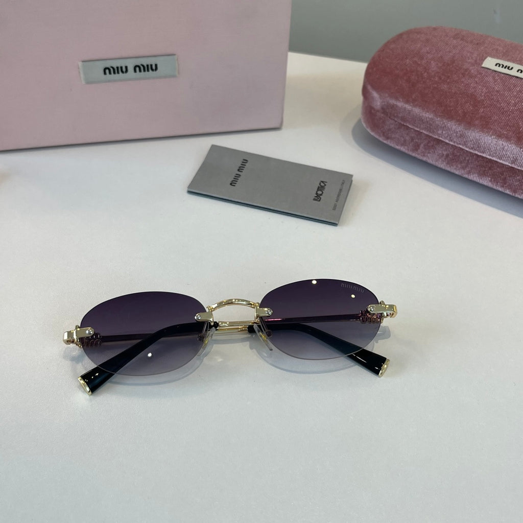 Miu Miu Metal Fashion Silver Lens Sunglasses for Men & Women - 449776 - detail image 4