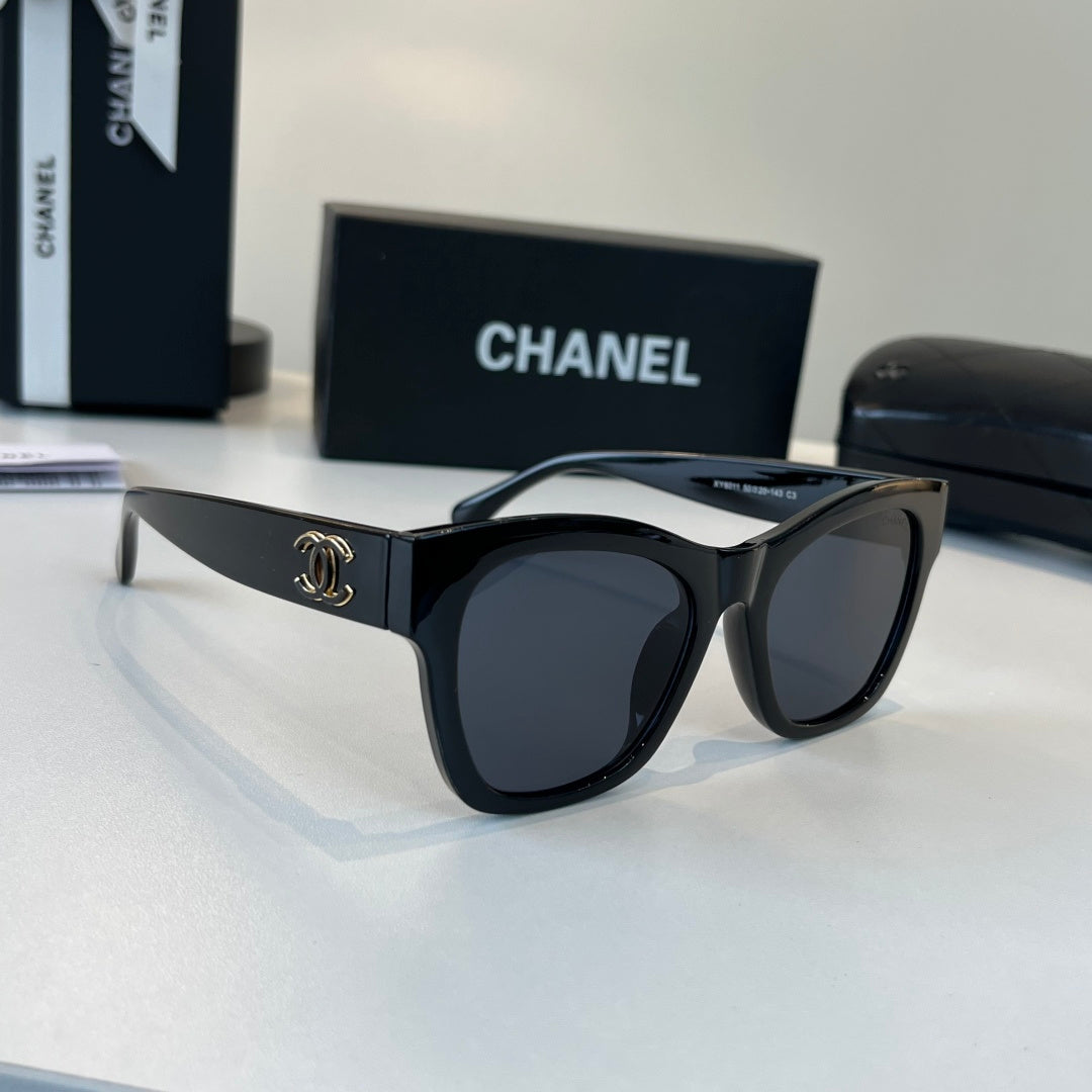 Chanel Oversized Black Lens Sunglasses for Women