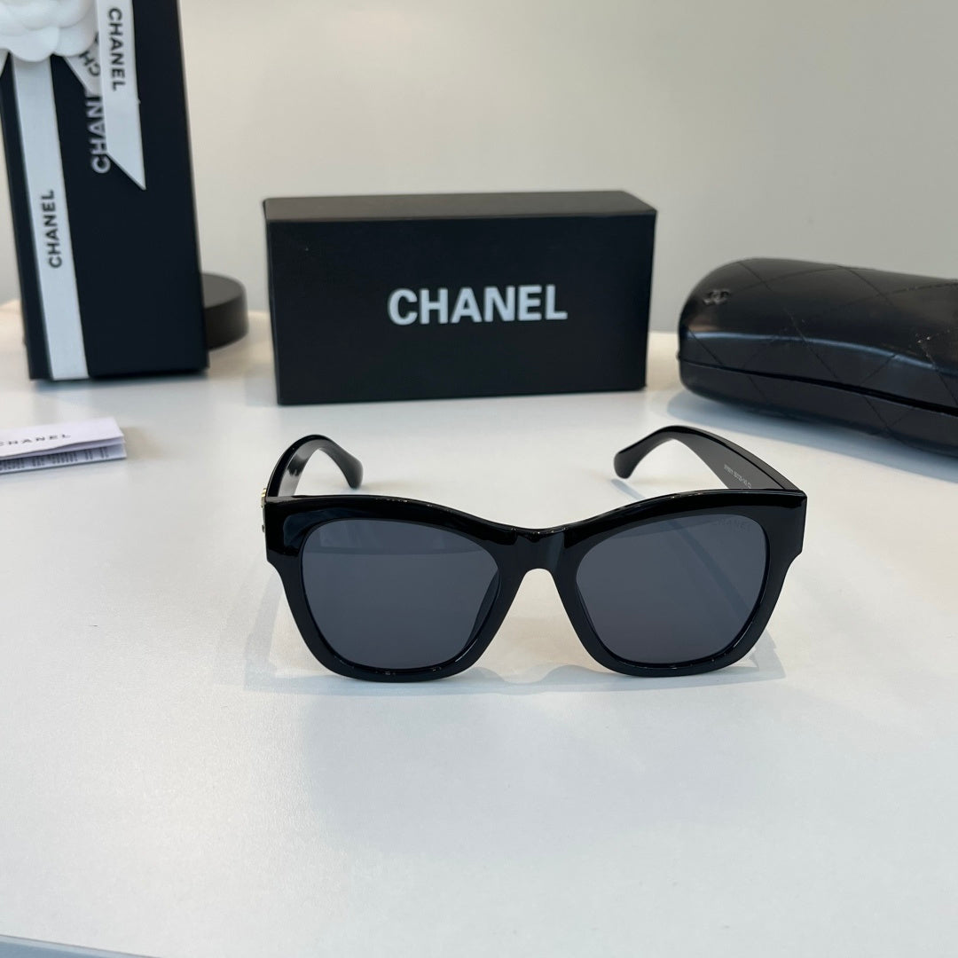 Chanel Oversized Black Lens Sunglasses for Women - detail image 2