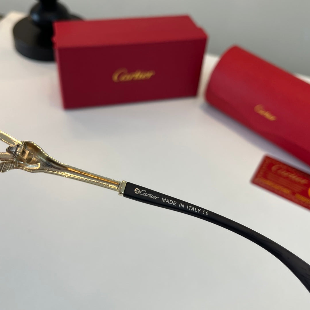 Cartier Lightweight Metal Rimless Red Lens Sunglasses for Men & Women - 415905 - detail image 10