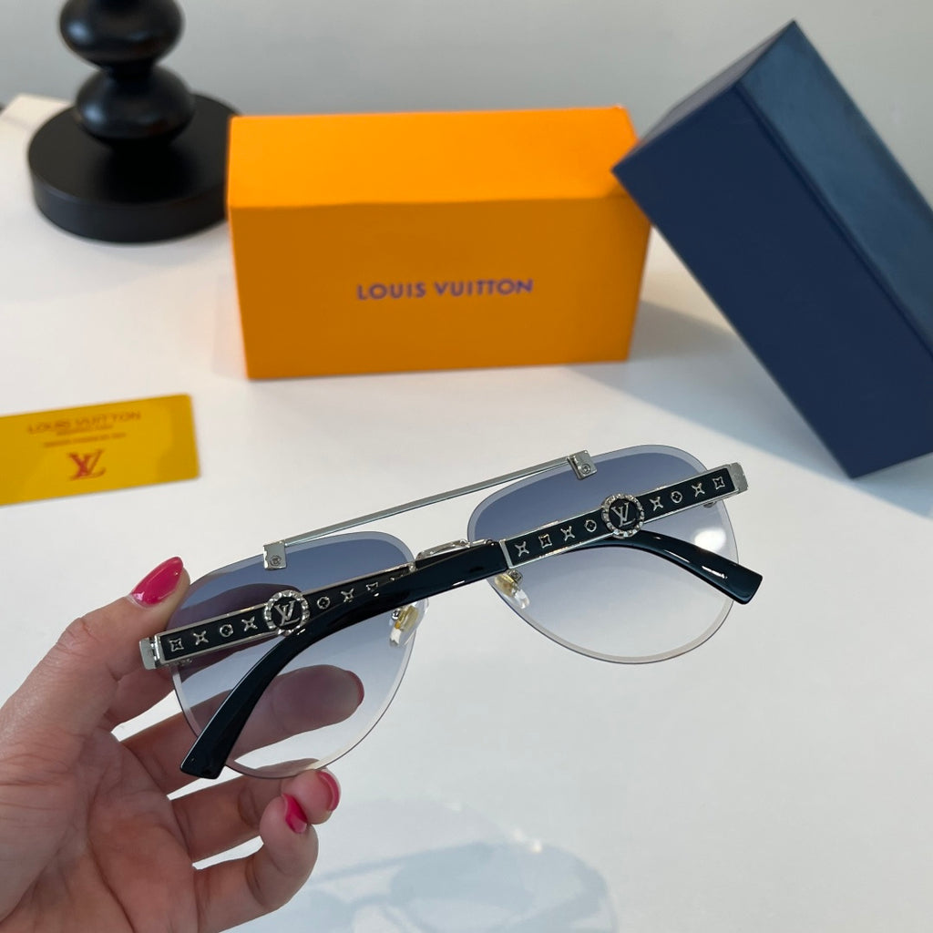 Louis Vuitton Fashion Silver Lens Sunglasses for Men & Women - 493085 - detail image 9