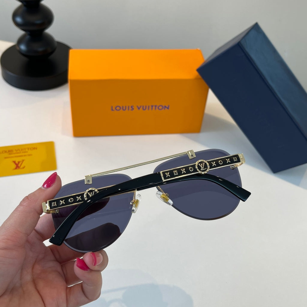 Louis Vuitton Fashion Black Lens Sunglasses for Men & Women - 493086 - detail image 8