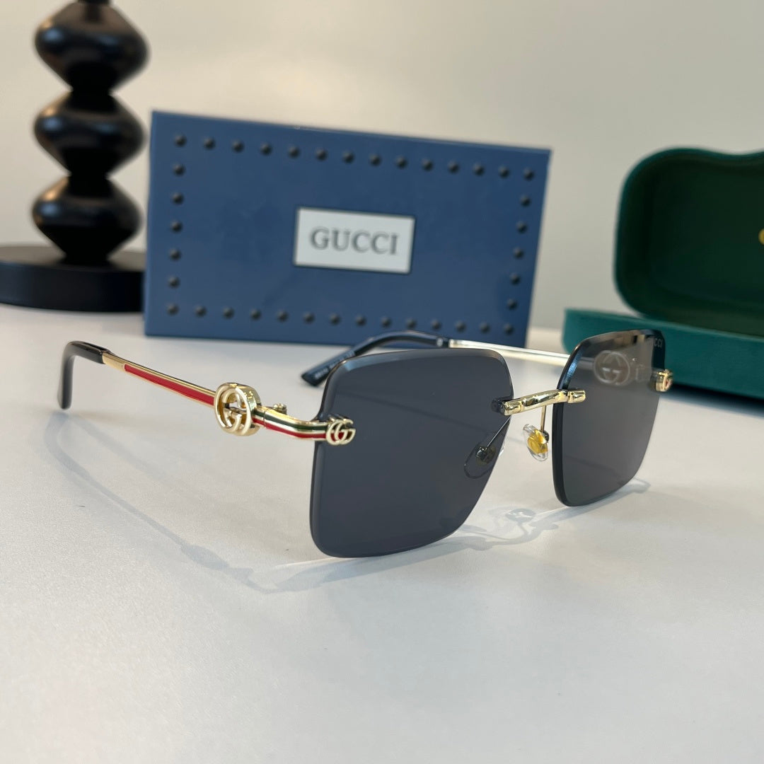 Gucci Fashion Silver Lens Sunglasses for Men & Women - 357773