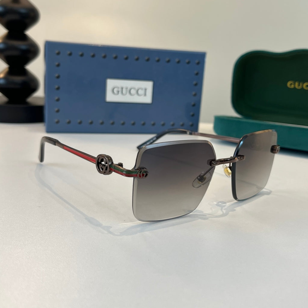 Gucci Fashion Silver Lens Sunglasses for Men & Women - 357774