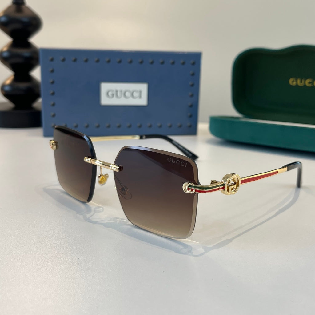 Gucci Fashion Brown Lens Sunglasses for Men & Women - detail image 3