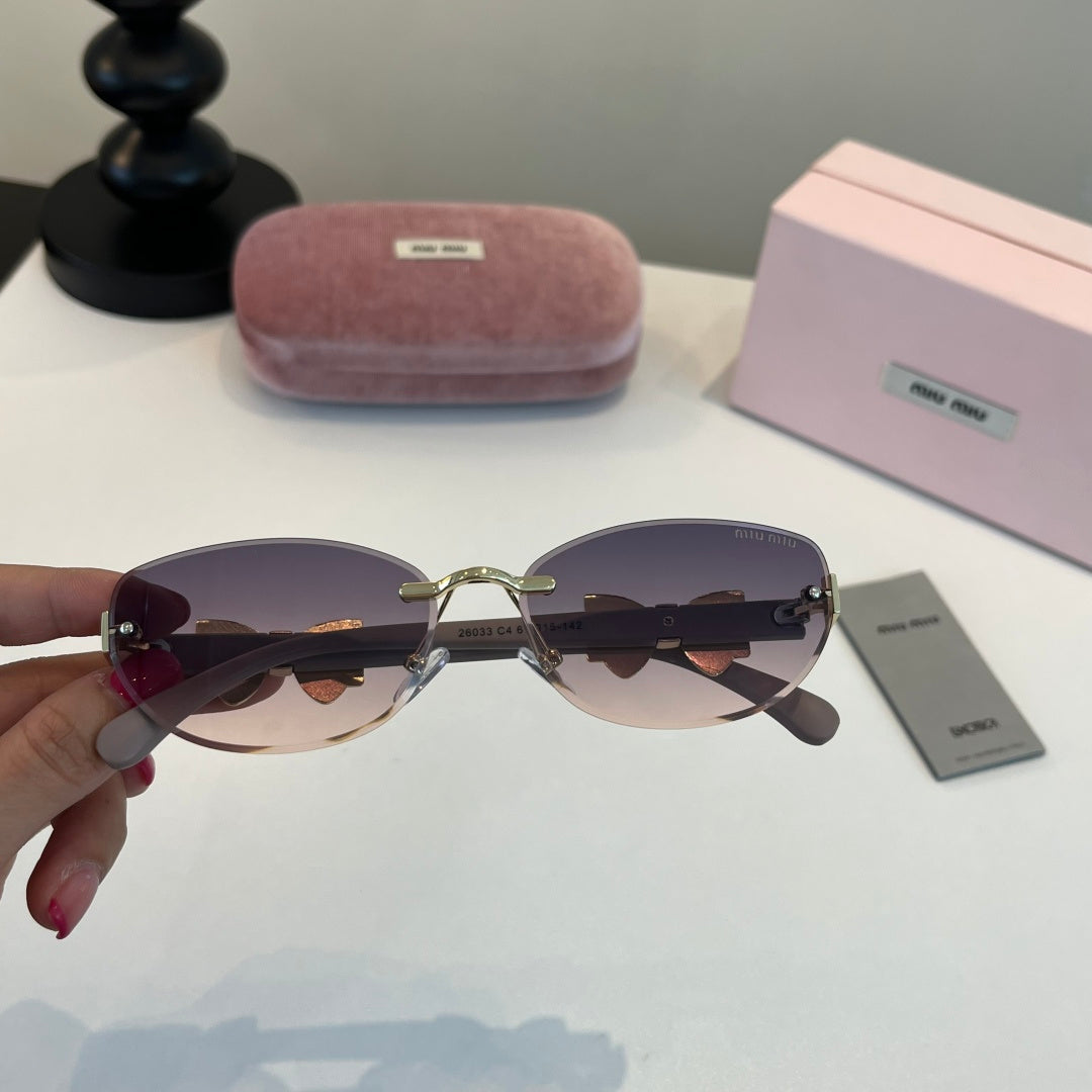 Miu Miu Cat-Eye Silver Lens Sunglasses for Men & Women - 416285 - detail image 5