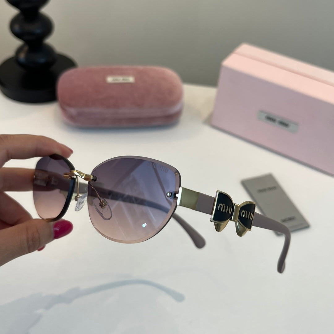 Miu Miu Cat-Eye Silver Lens Sunglasses for Men & Women - 416285 - detail image 4