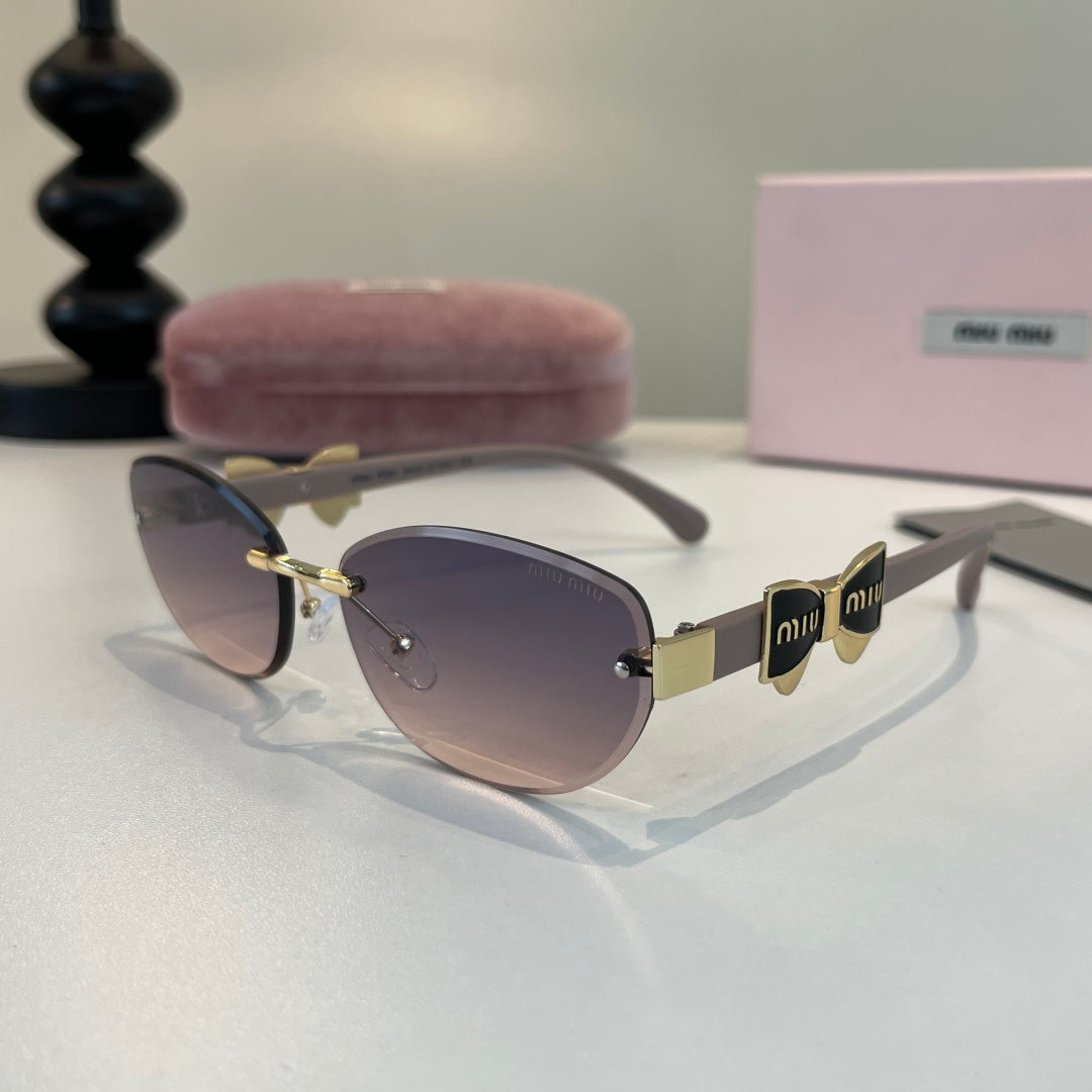 Miu Miu Cat-Eye Silver Lens Sunglasses for Men & Women - 416285 - detail image 3
