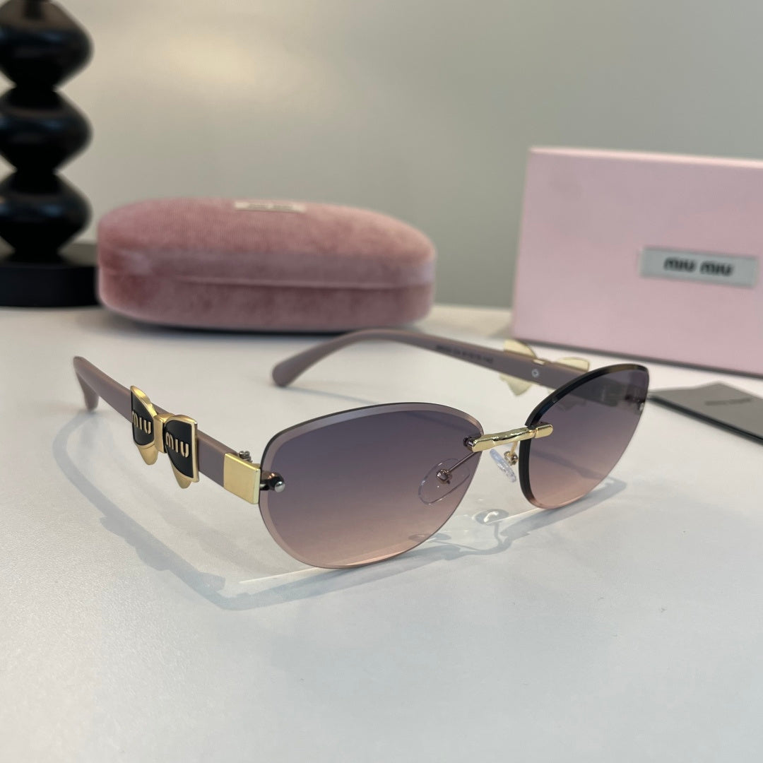 Miu Miu Cat-Eye Silver Lens Sunglasses for Men & Women - 416285