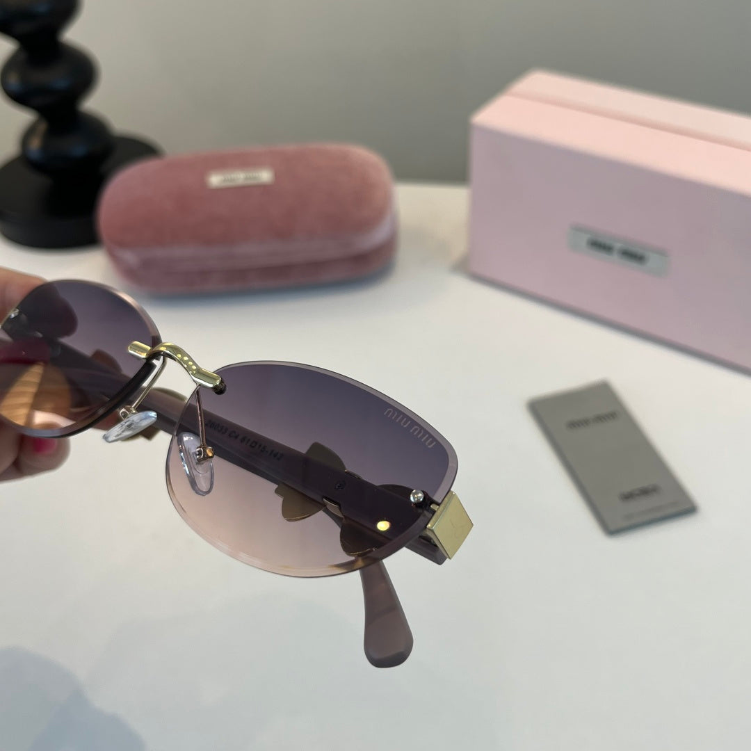 Miu Miu Cat-Eye Silver Lens Sunglasses for Men & Women - 416285 - detail image 6