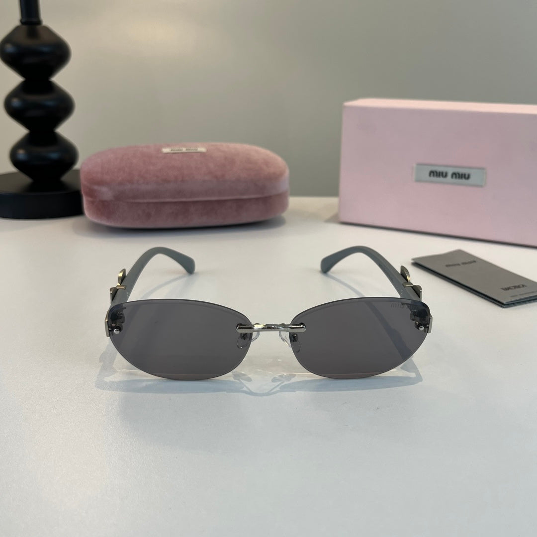 Miu Miu Cat-Eye Silver Lens Sunglasses for Men & Women - 466095 - detail image 2
