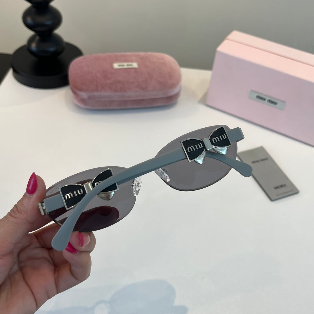 Miu Miu Cat-Eye Silver Lens Sunglasses for Men & Women - 416286 - detail image 7