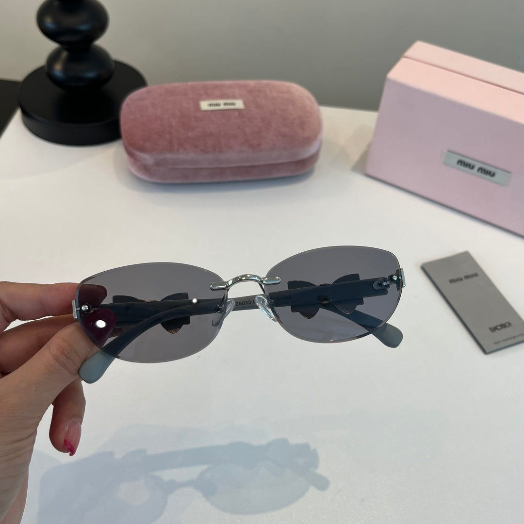 Miu Miu Cat-Eye Silver Lens Sunglasses for Men & Women - 416286 - detail image 4