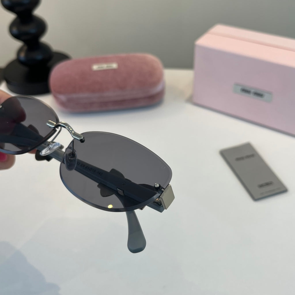 Miu Miu Cat-Eye Silver Lens Sunglasses for Men & Women - 416286 - detail image 5