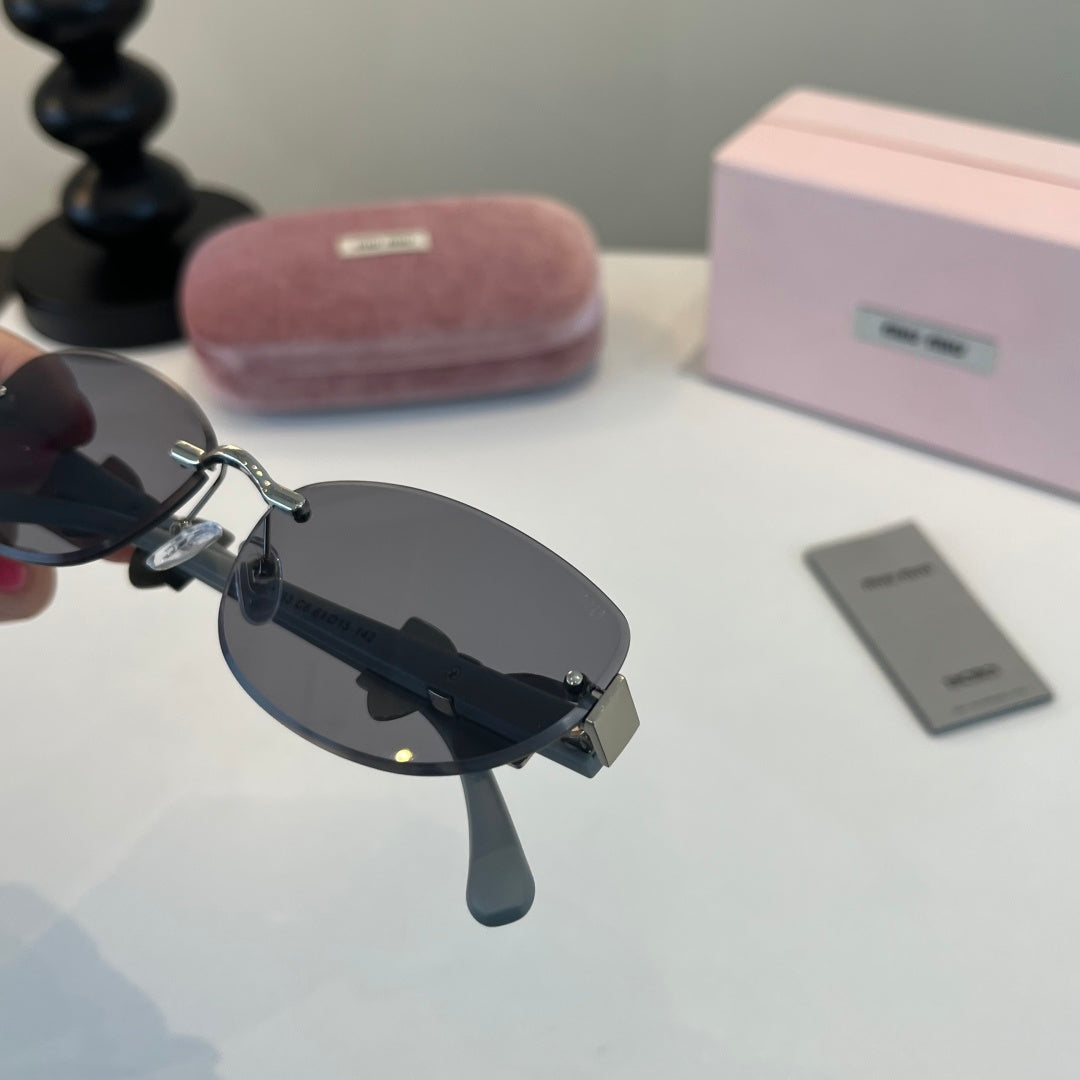 Miu Miu Cat-Eye Silver Lens Sunglasses for Men & Women - 416286 - detail image 5