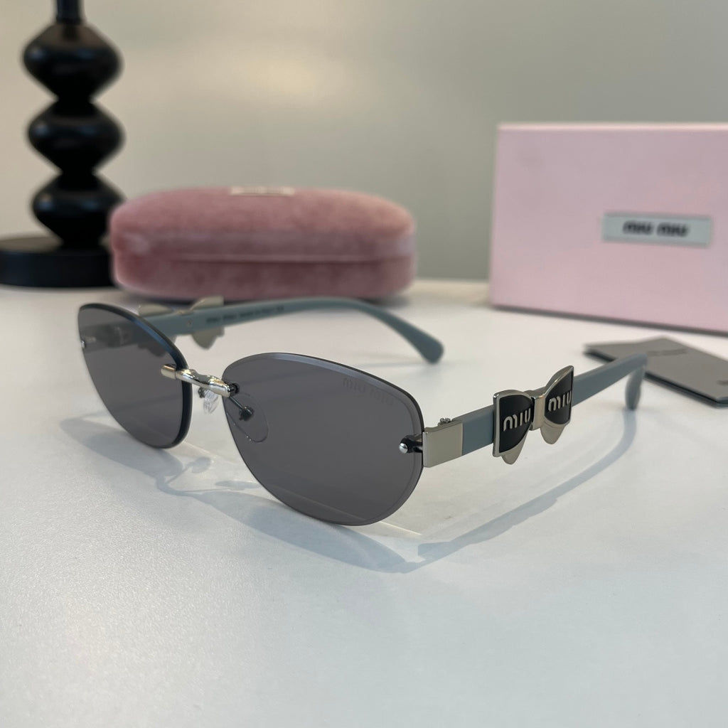 Miu Miu Cat-Eye Silver Lens Sunglasses for Men & Women - 466095 - detail image 3