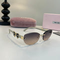 Miu Miu Cat-Eye Silver Lens Sunglasses for Men & Women - 416287