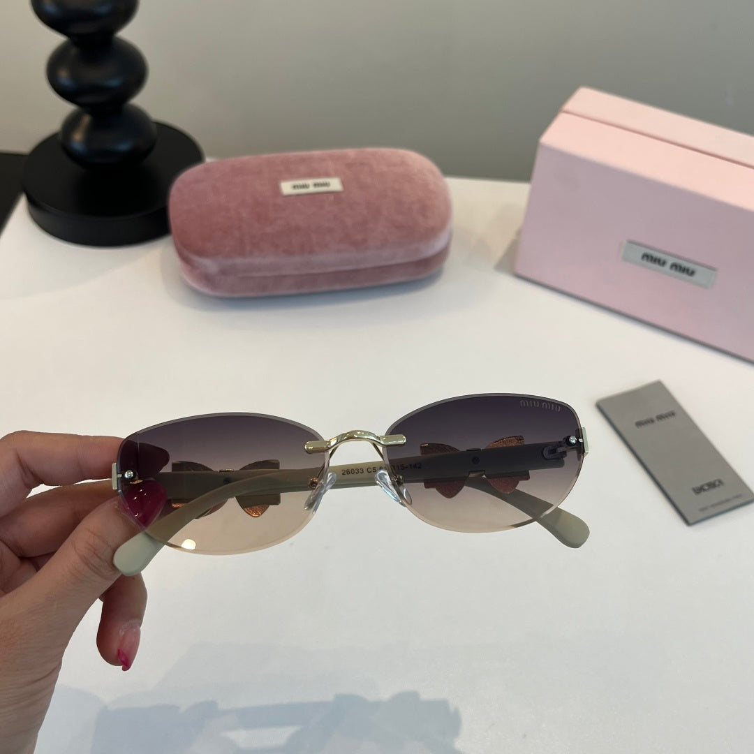 Miu Miu Cat-Eye Silver Lens Sunglasses for Men & Women - 416287 - detail image 5