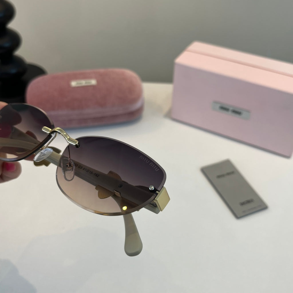 Miu Miu Cat-Eye Silver Lens Sunglasses for Men & Women - 466096 - detail image 6