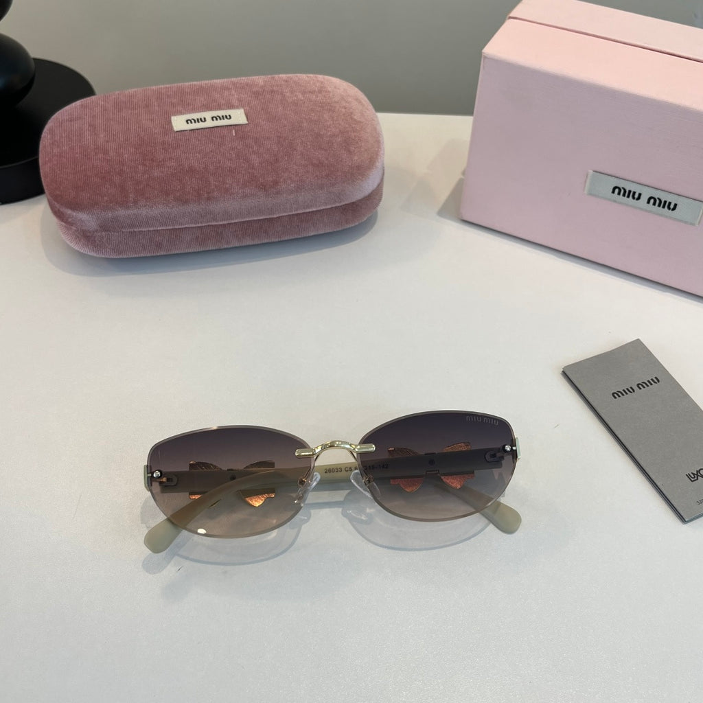 Miu Miu Cat-Eye Silver Lens Sunglasses for Men & Women - 416287 - detail image 4