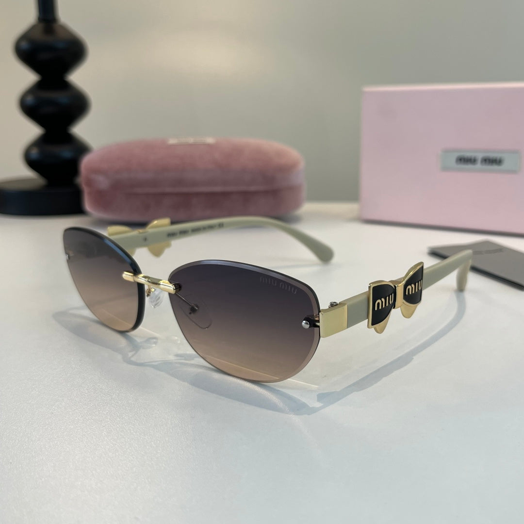 Miu Miu Cat-Eye Silver Lens Sunglasses for Men & Women - 416287 - detail image 3