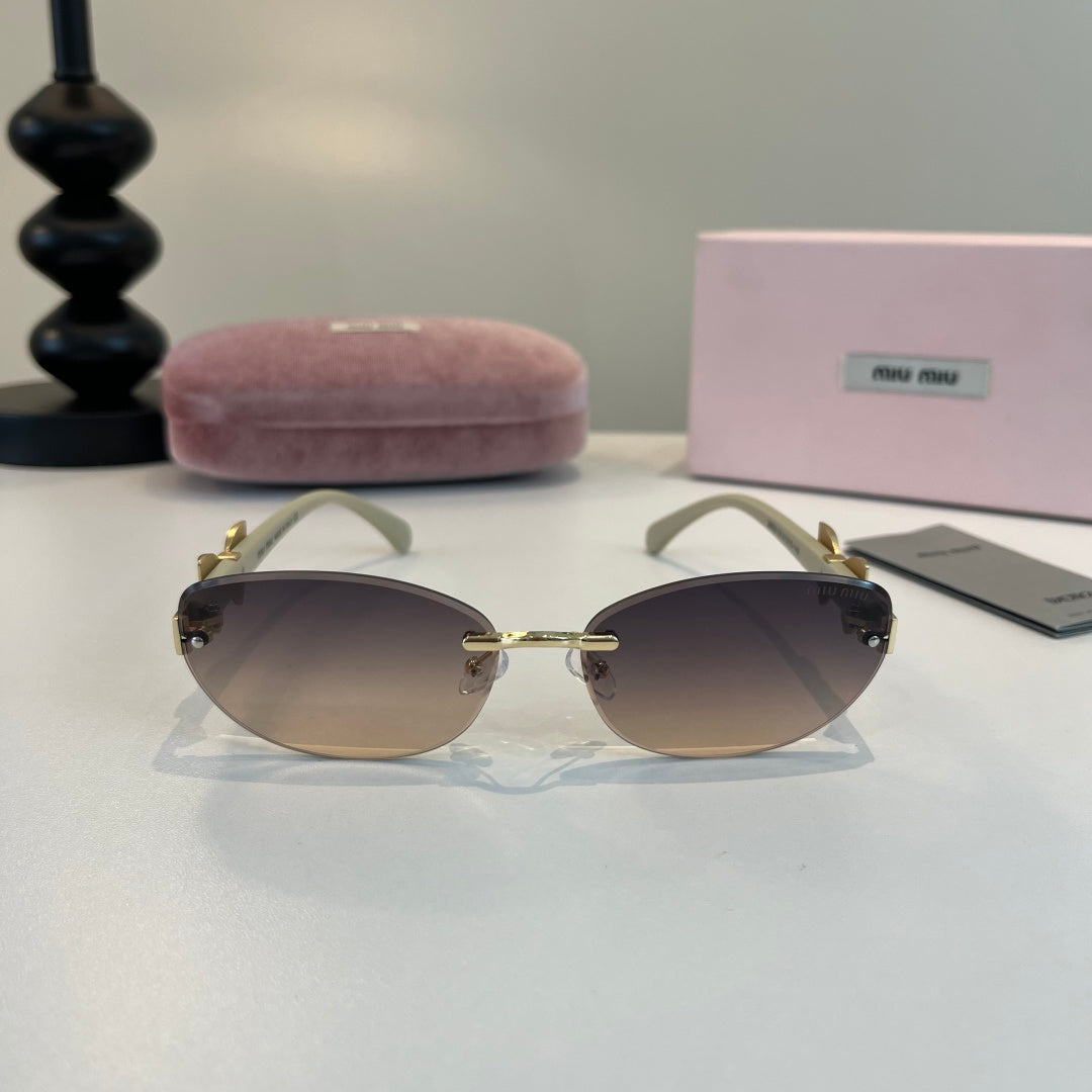 Miu Miu Cat-Eye Silver Lens Sunglasses for Men & Women - 416287 - detail image 2