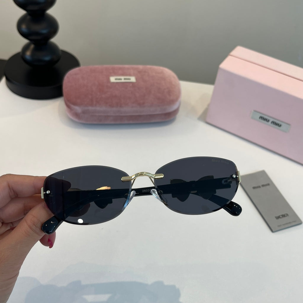 Miu Miu Cat-Eye Silver Lens Sunglasses for Men & Women - 416288 - detail image 6