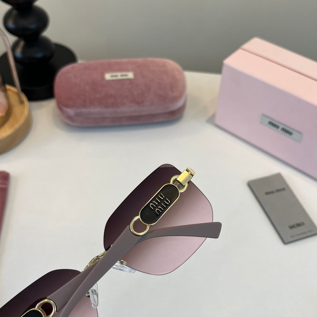 Miu Miu Cat-Eye Silver Lens Sunglasses for Men & Women - 416289 - detail image 7