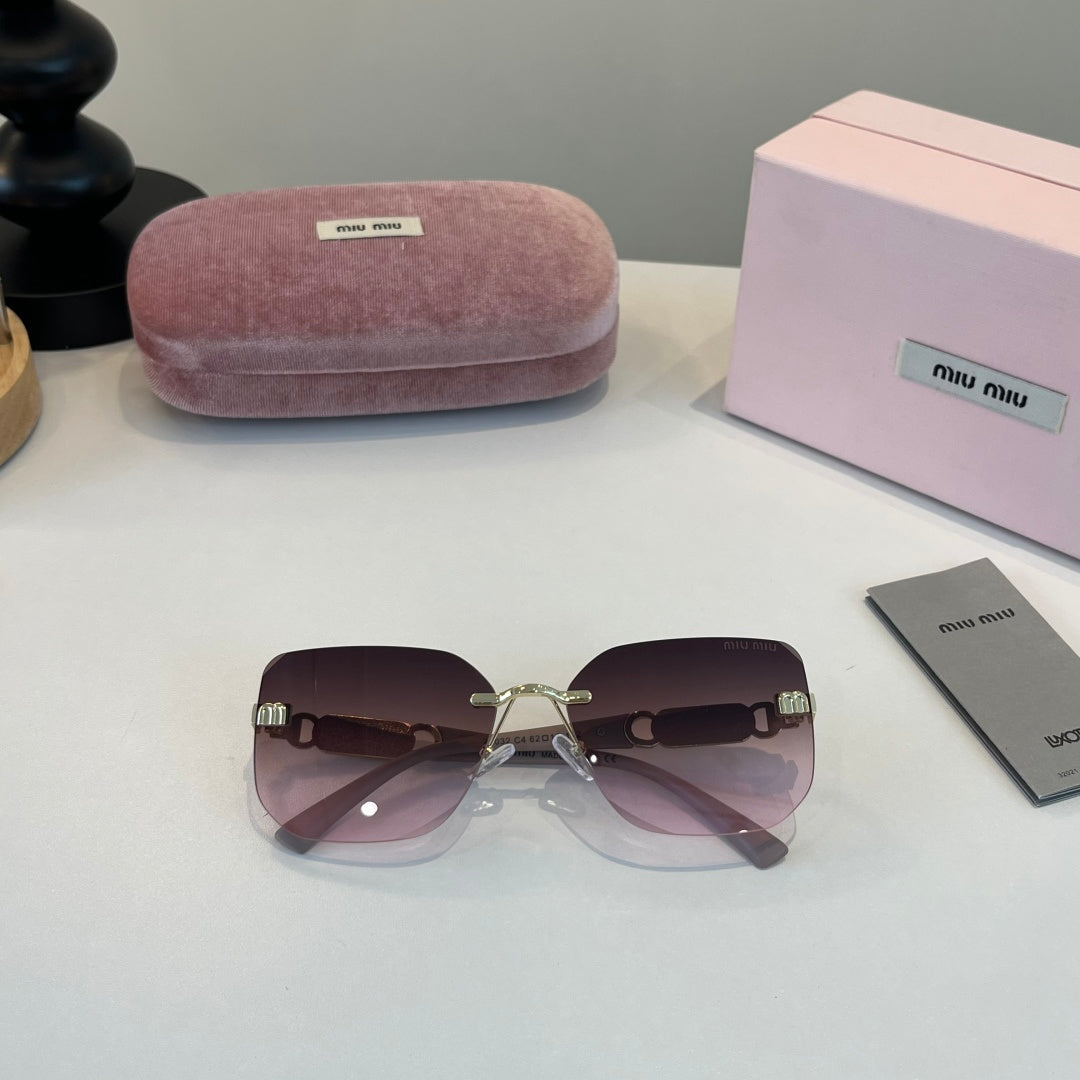 Miu Miu Cat-Eye Silver Lens Sunglasses for Men & Women - 416289 - detail image 4
