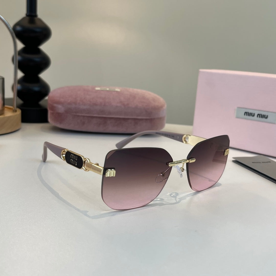 Miu Miu Cat-Eye Silver Lens Sunglasses for Men & Women - 466098