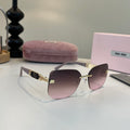 Miu Miu Cat-Eye Silver Lens Sunglasses for Men & Women - 416289