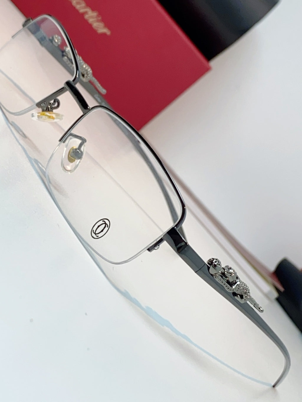 Cartier Square Silver Lens Sunglasses for Men & Women - 358527 - detail image 7