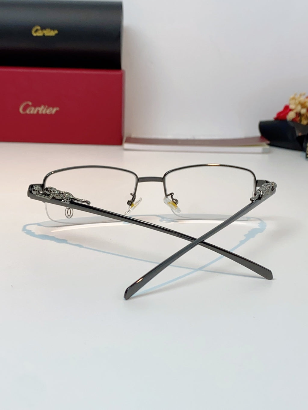 Cartier Square Silver Lens Sunglasses for Men & Women - 358527 - detail image 3