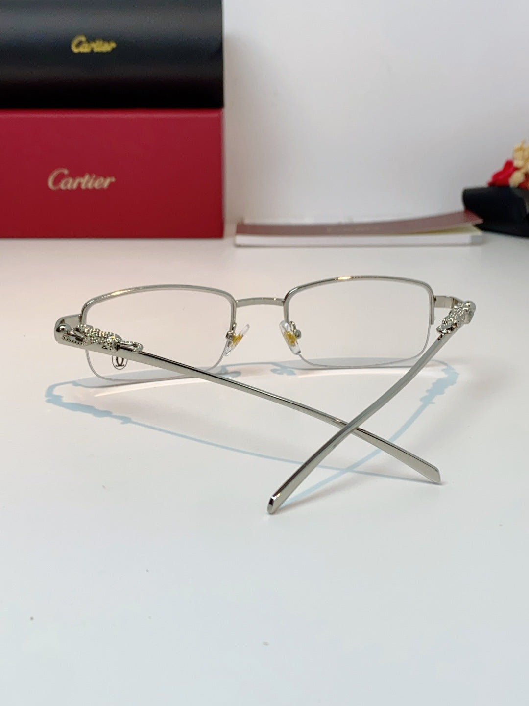 Cartier Square Silver Lens Sunglasses for Men & Women - 358528 - detail image 3