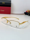 Cartier Square Orange Lens Sunglasses for Men & Women - 358529