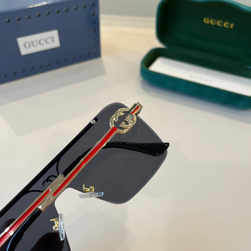 Gucci Polarized Fashion Silver Lens Sunglasses for Men - 398450 - detail image 6