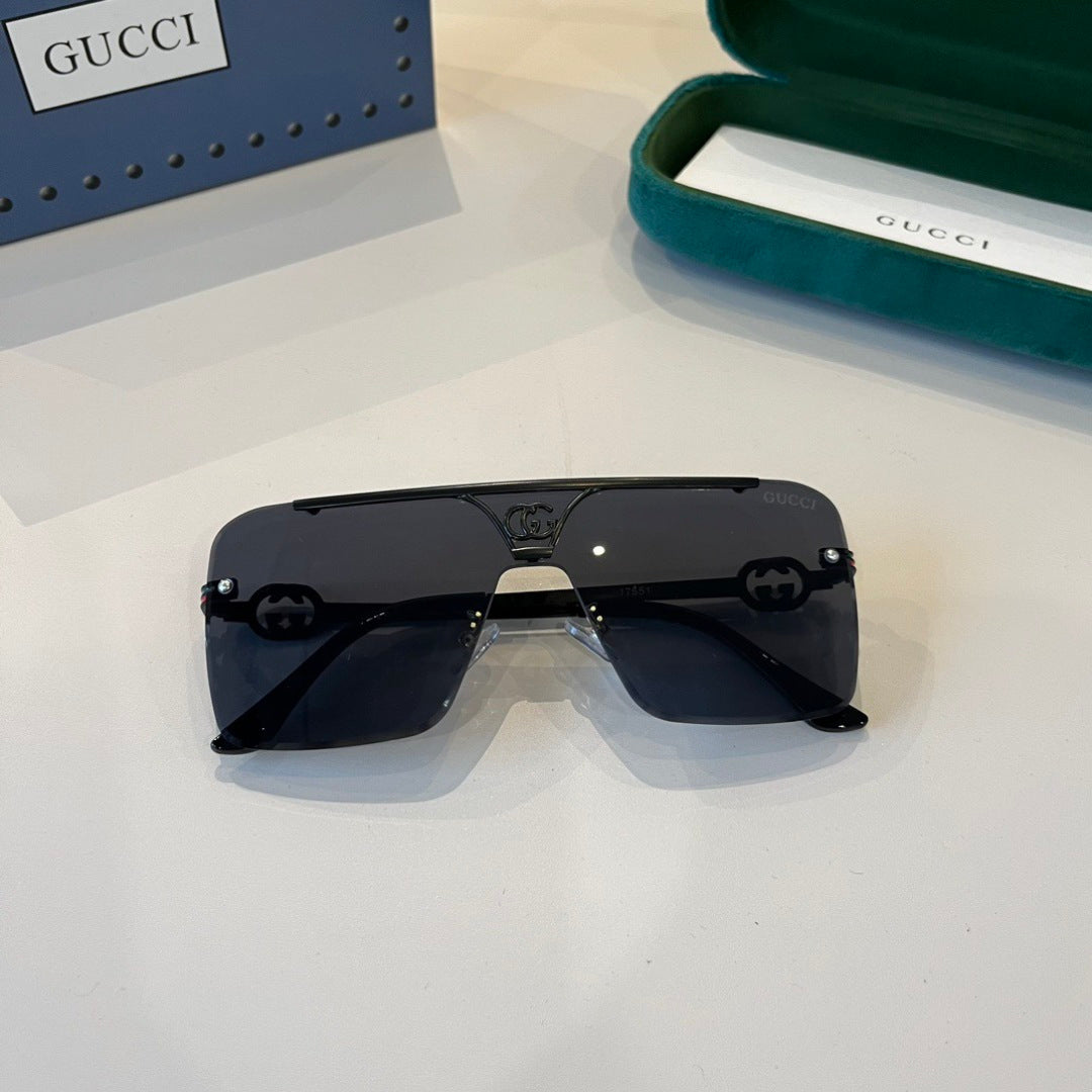 Gucci Polarized Fashion Black Lens Sunglasses for Men - detail image 7