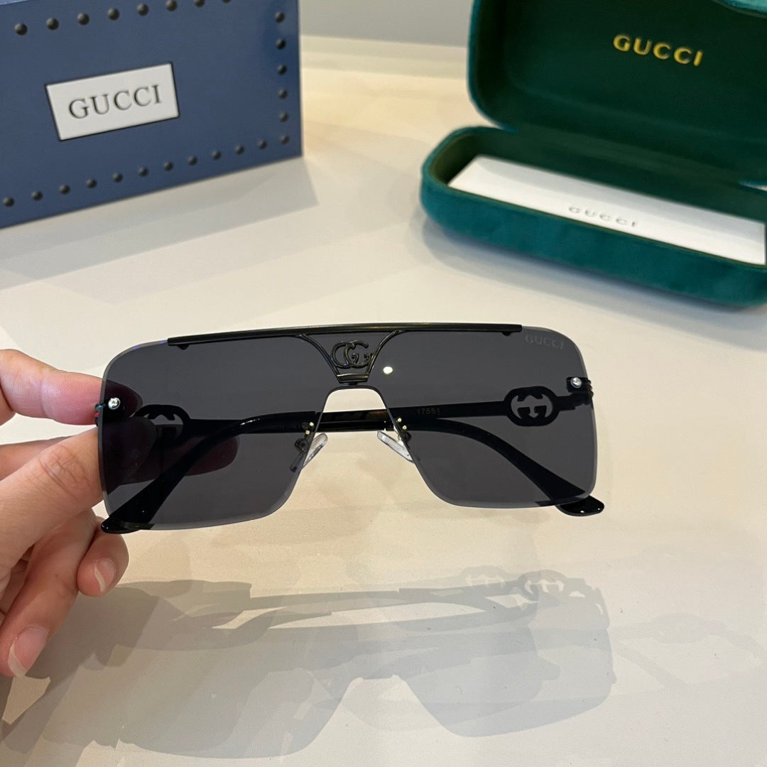 Gucci Polarized Fashion Black Lens Sunglasses for Men - detail image 6