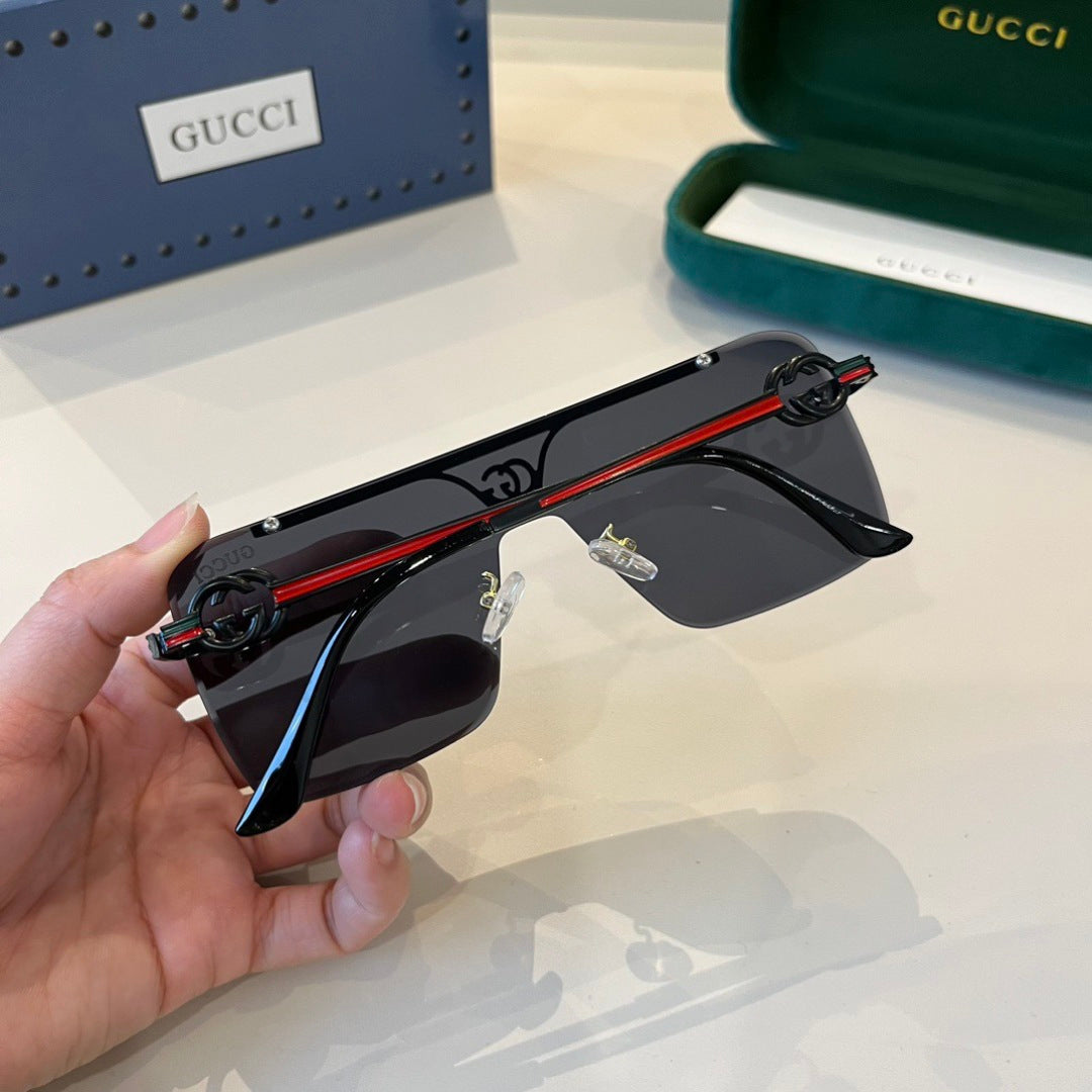 Gucci Polarized Fashion Black Lens Sunglasses for Men - detail image 8