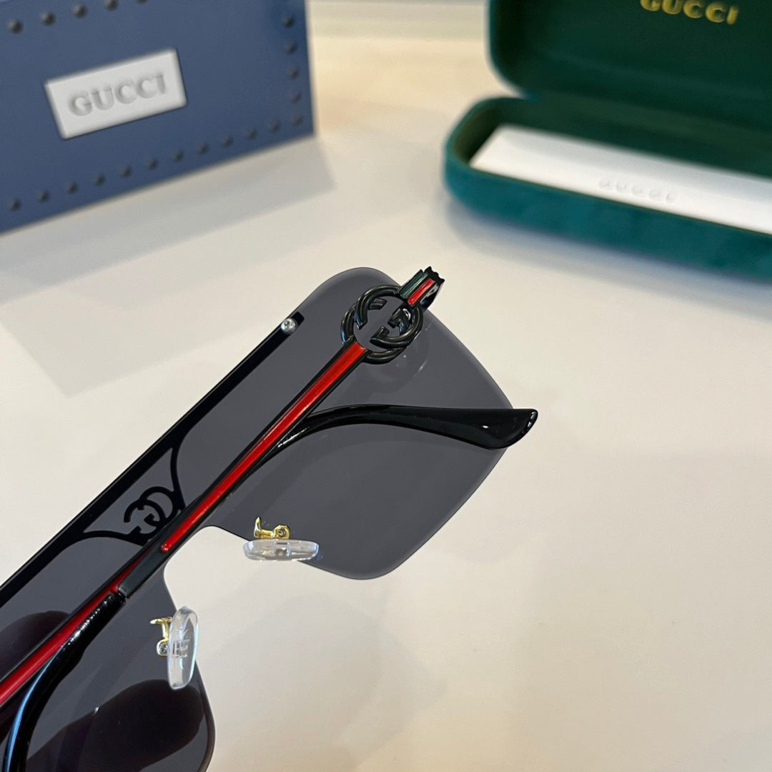 Gucci Polarized Fashion Black Lens Sunglasses for Men - detail image 9
