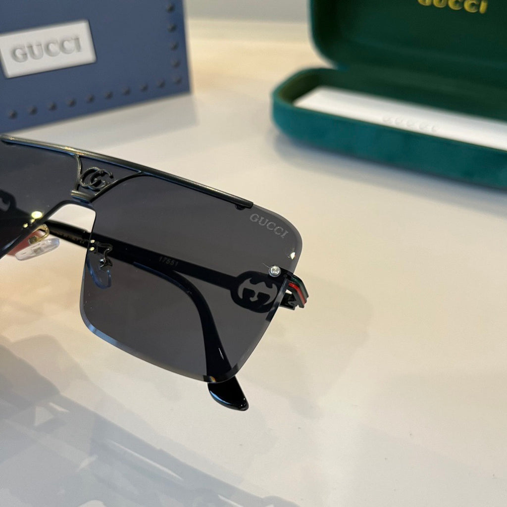 Gucci Polarized Fashion Black Lens Sunglasses for Men - detail image 5