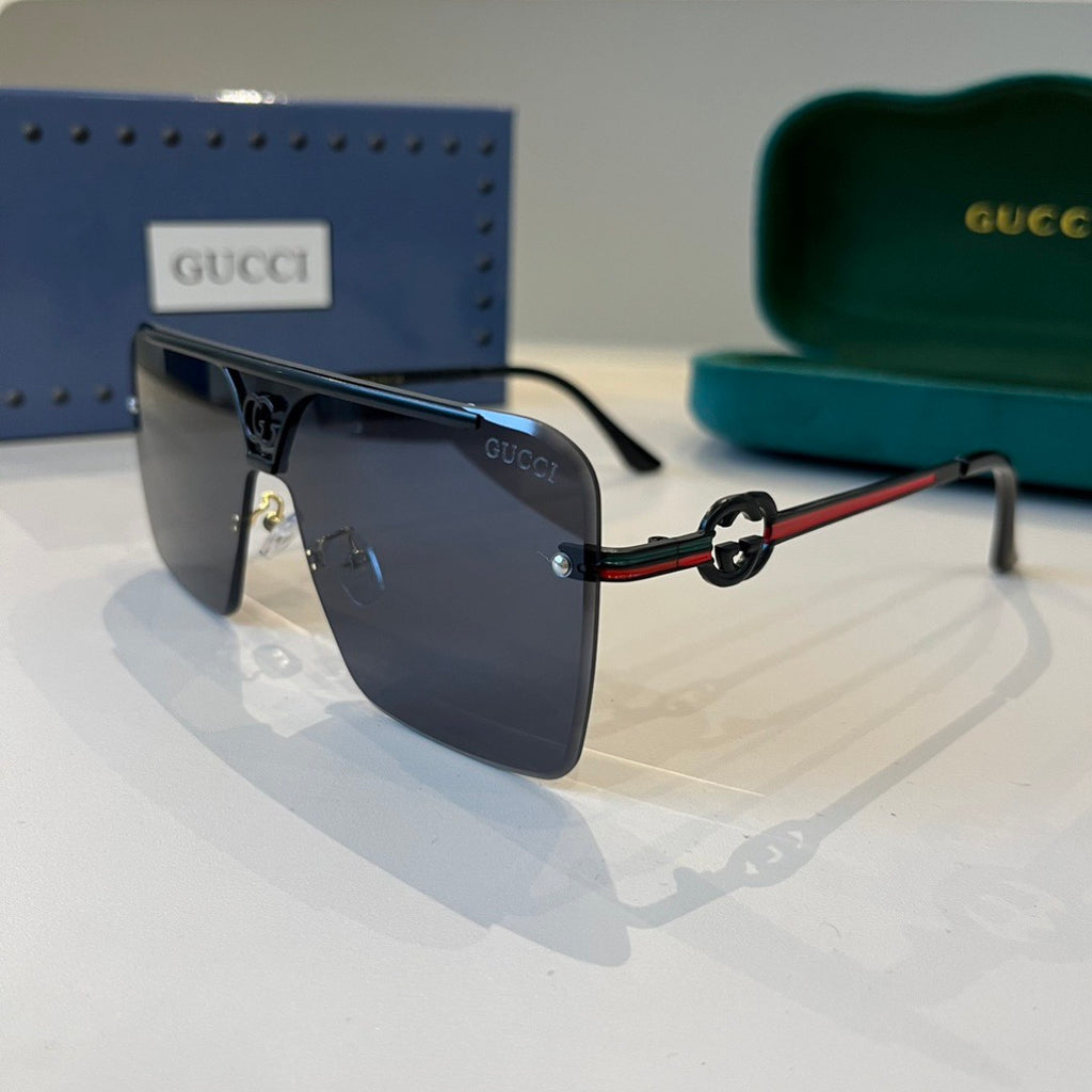 Gucci Polarized Fashion Black Lens Sunglasses for Men - detail image 3