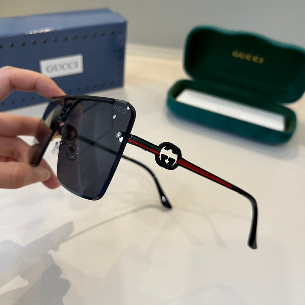 Gucci Polarized Fashion Black Lens Sunglasses for Men - detail image 4
