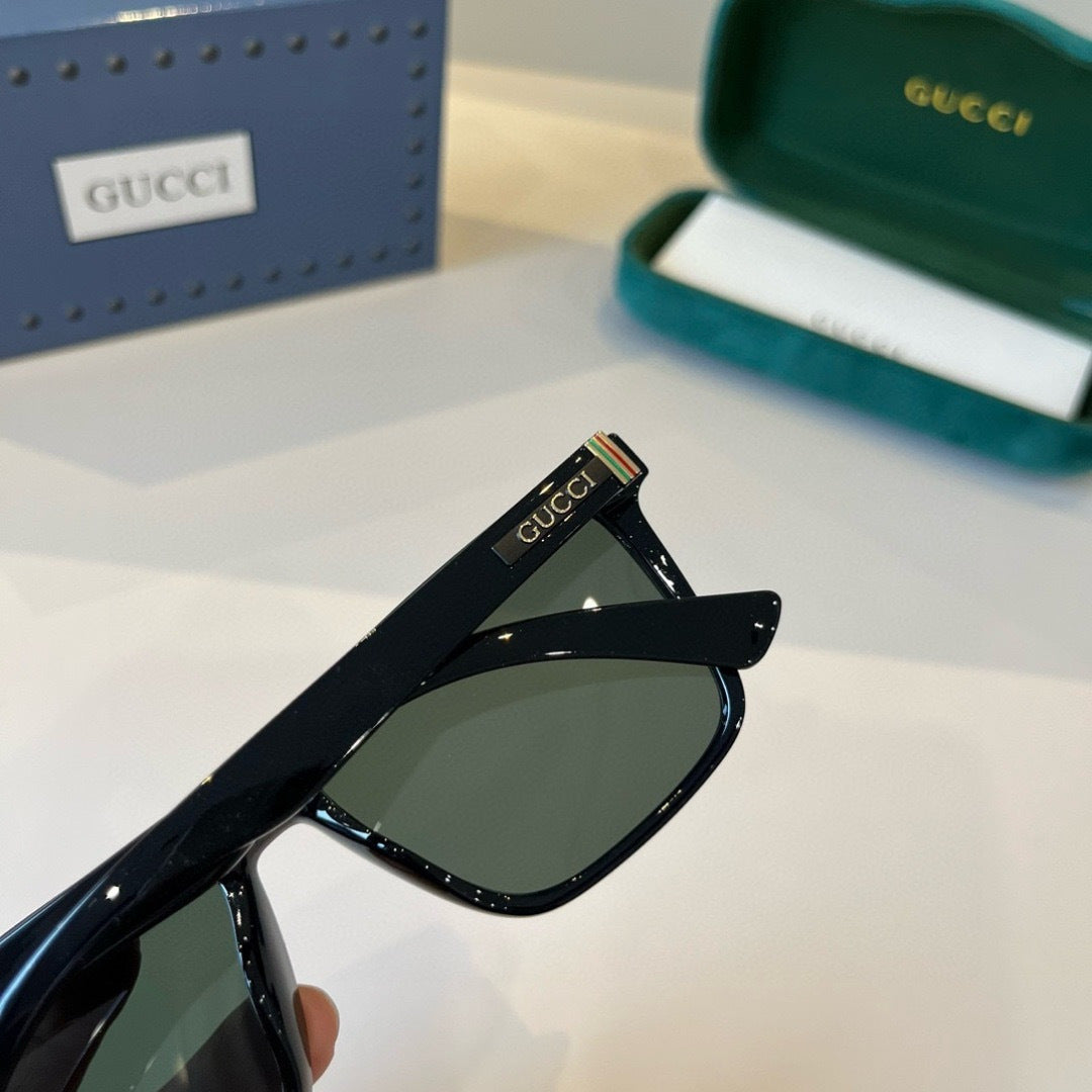 Gucci Metal Aviator Black Lens Sunglasses for Men & Women - 398452 - detail image 6